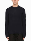 Men's Wool Lens Wappen Knit Top Navy - CP COMPANY - BALAAN 1