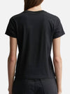 Rubber Rise Logo Short Sleeve T-Shirt Black - ALEXANDER WANG - BALAAN 4