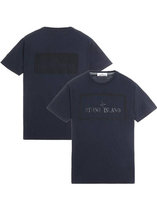 Stencil One Logo Short Sleeve T-Shirt Black - STONE ISLAND - BALAAN 2