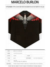 Double Wing Print Short Sleeve T-Shirt Khaki - MARCELO BURLON - BALAAN 3