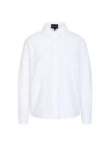 Women s Padded Nylon Shirt Jacket White - EMPORIO ARMANI - BALAAN 1