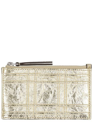 Tory Burch Fleming Leather Card Holder - TORY BURCH - BALAAN 1