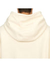 Men's Logo Patch Felted Hoodie Ivory - GUCCI - BALAAN 8