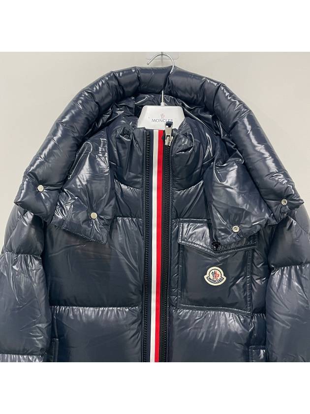 Montb?liard logo short padded jacket navy - MONCLER - BALAAN 6