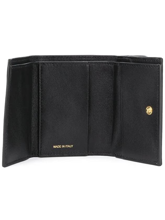 Saffiano Leather Trifold Half Wallet Black - MARNI - BALAAN 5