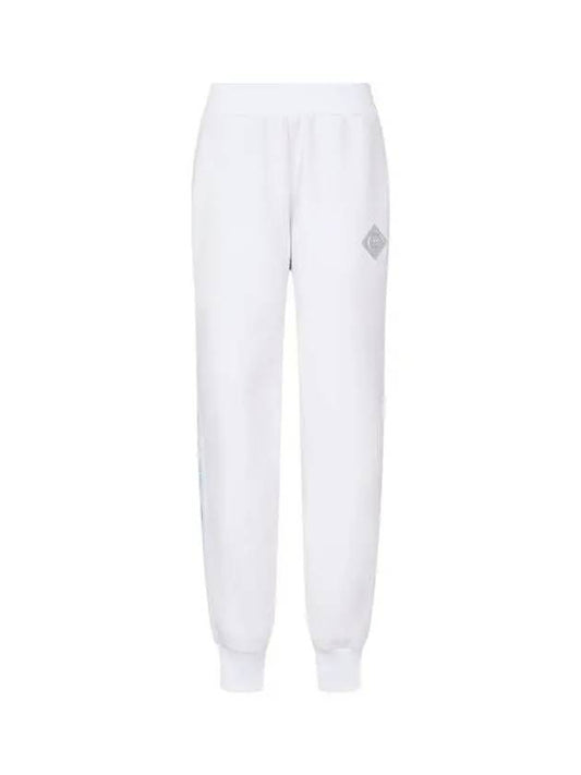 Women s Hologram Logo Patch Jogger Pants White 271931 - ARMANI EXCHANGE - BALAAN 1