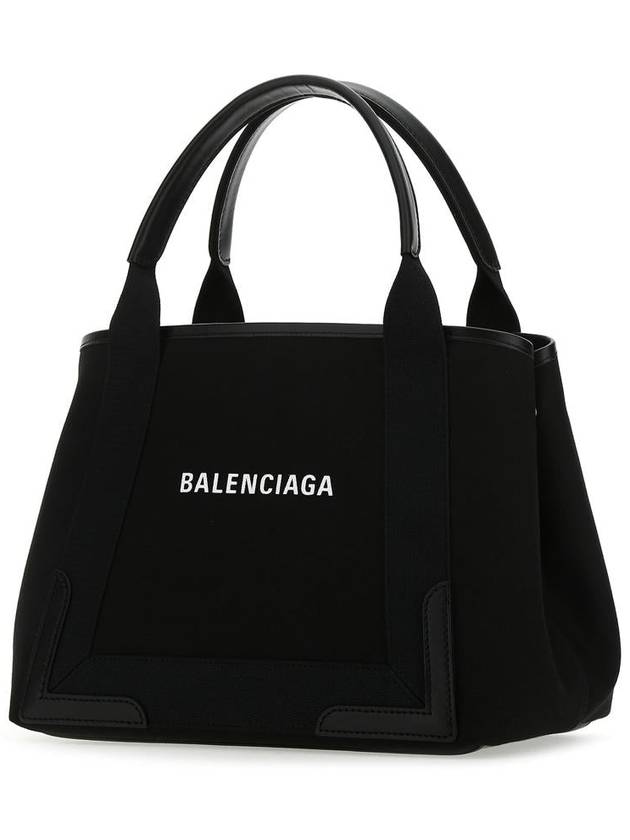 Cabas Logo Canvas Small Tote Bag Black - BALENCIAGA - BALAAN 3