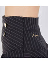 Women s Golf Wear Double Button Stripe Culotte Pants Black - J JANE - BALAAN 6