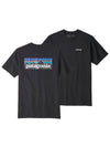 P 6 Logo Responsibility Tee Black 38504O5 - PATAGONIA - BALAAN 1