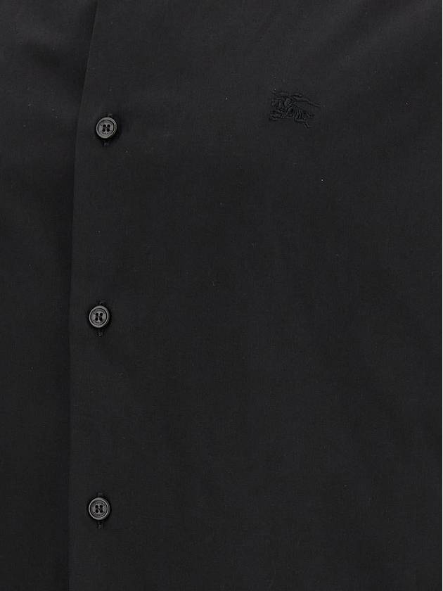 Organic Cotton Polo Shirt Black - BURBERRY - BALAAN 5