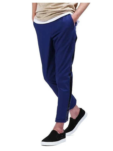 Black Line Chino Straight Pants Blue - THE EDITOR - BALAAN 1