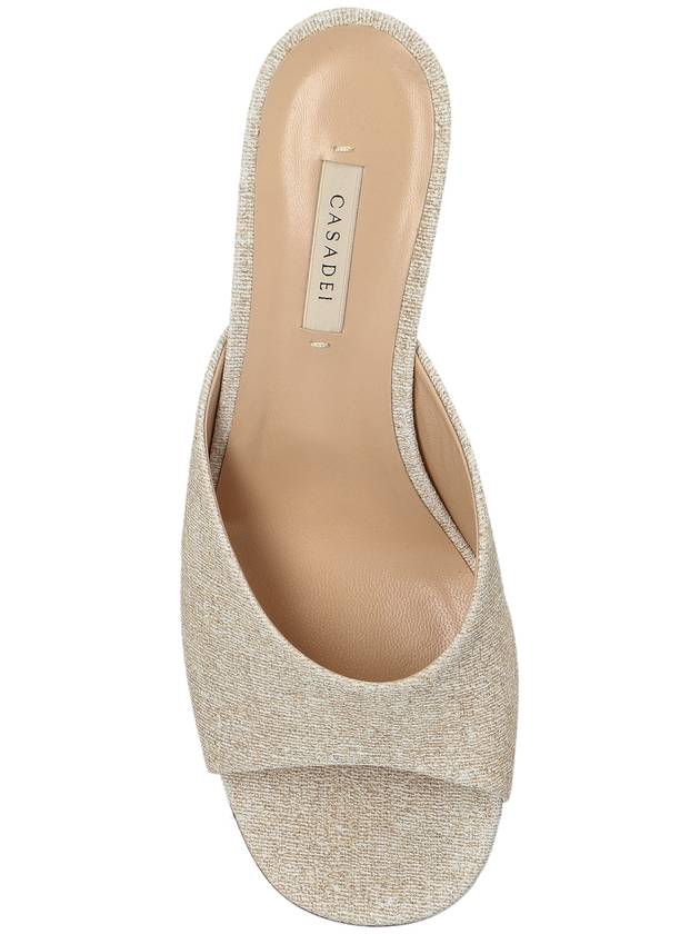 Casadei Heeled Mules Cleo Opera Bellagio, Women's, Beige - CASADEI - BALAAN 6