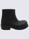 Fireman Rubber Rain Boots Black - BOTTEGA VENETA - BALAAN 3