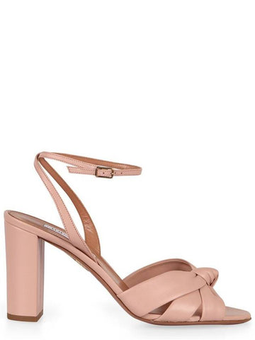 Aquazzura Nima Leather Sandals - AQUAZZURA - BALAAN 1