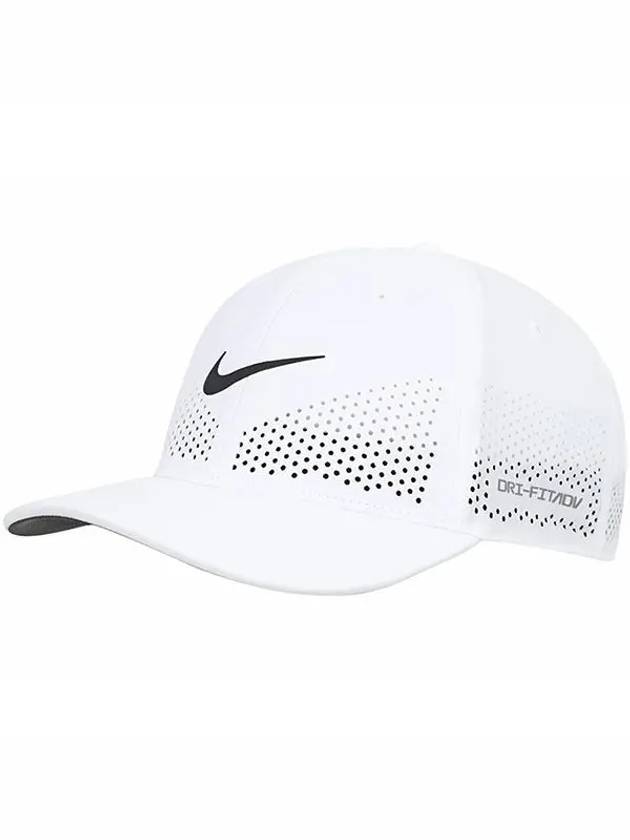 Dri Fit ADV Club Structured Swoosh Ball Cap White - NIKE - BALAAN 3