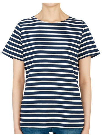 Ethril Stripe 8414 51 Women's Short Sleeve TShirt - SAINT JAMES - BALAAN 1