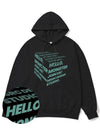 Cube Jade Green Overfit Hoodie Black - MONSTER REPUBLIC - BALAAN 1