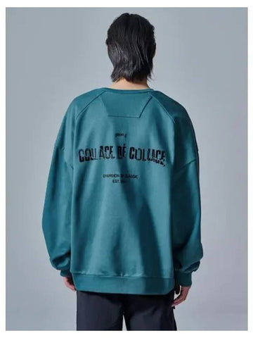 College DE Embroidered Sweatshirt Green Domestic Product GM0024032936265 - JUUN.J - BALAAN 1