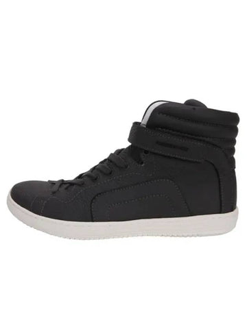 logo leather high top sneakers black - PIERRE HARDY - BALAAN 1