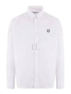 Bold Fox Head Long Sleeve Shirt White - MAISON KITSUNE - BALAAN 2