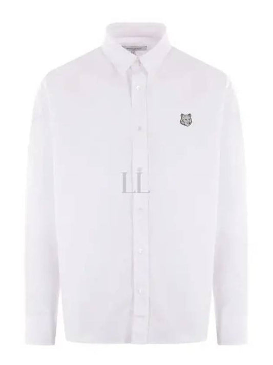 Bold Fox Head Long Sleeve Shirt White - MAISON KITSUNE - BALAAN 2