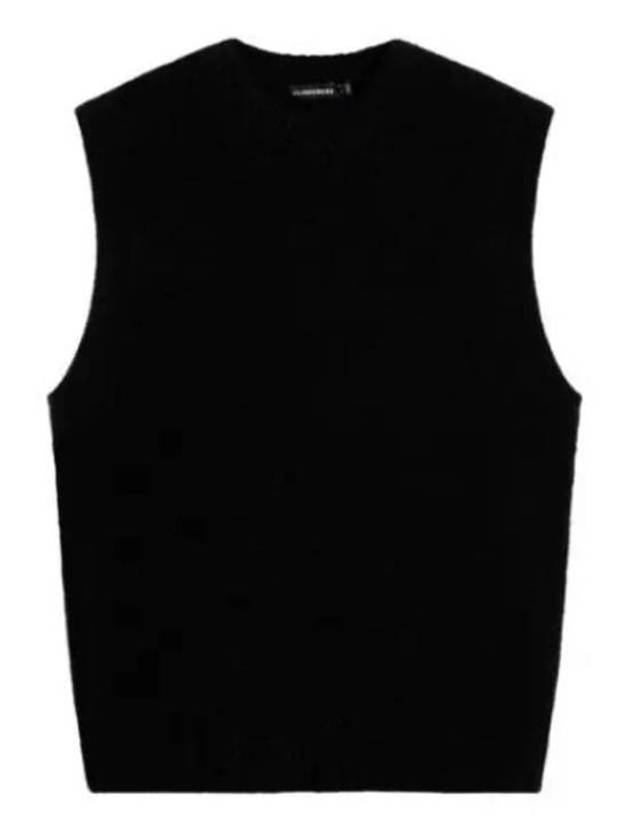 Men's Hardy Knitted Vest Black - J.LINDEBERG - BALAAN 2