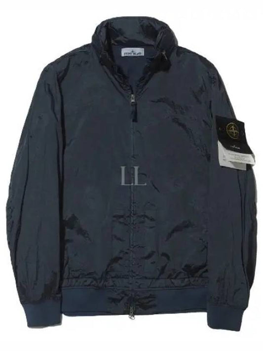 Men's Logo Patch Nylon Metal Zip-up Jacket Avio Blue - STONE ISLAND - BALAAN 2