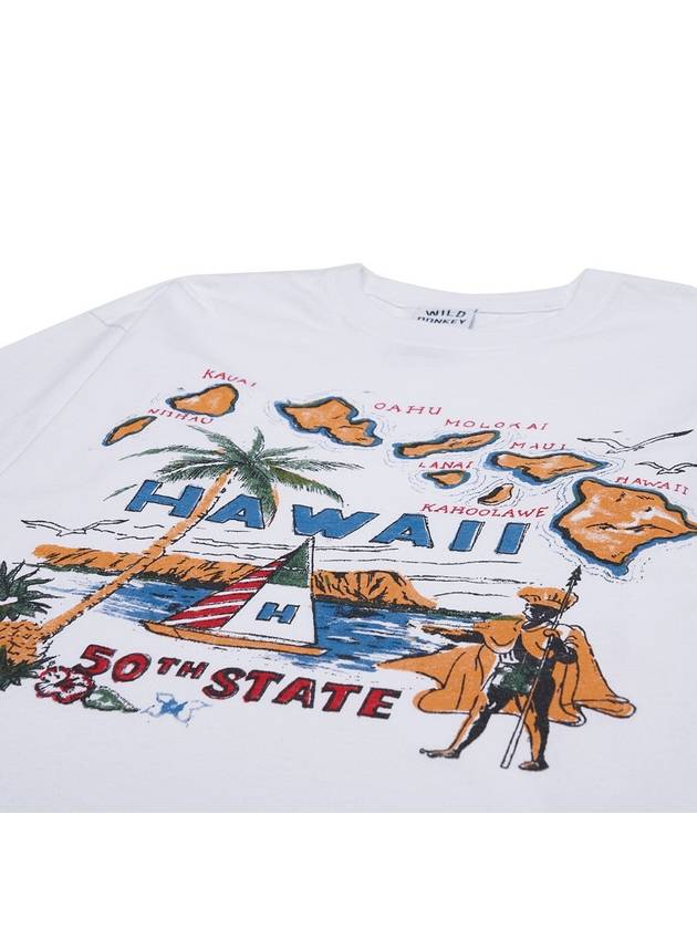 Wild Donkey 50th State Short Sleeve T Shirt WHITE - WILD DONKEY - BALAAN 3