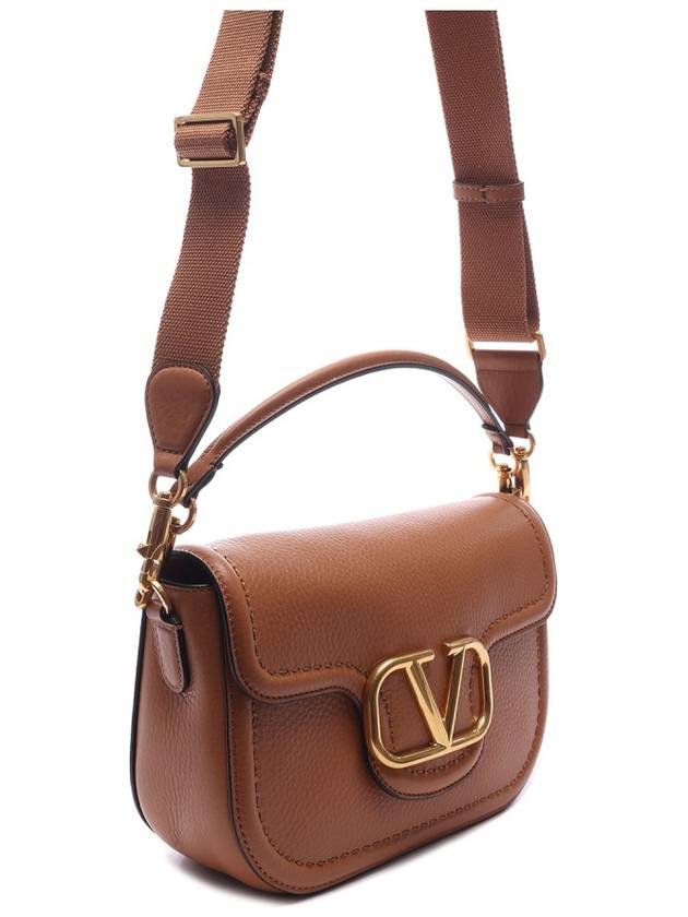 Alltime Soft Grain Calfskin Shoulder Bag Brown - VALENTINO - BALAAN 4