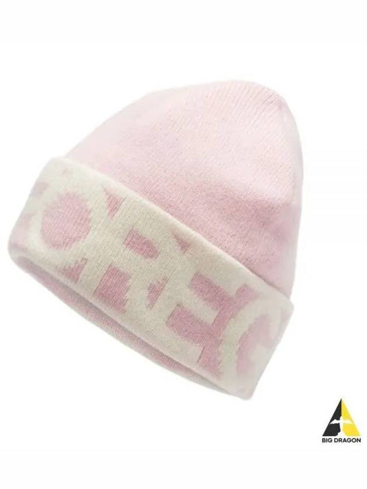 Logo Cashmere Wool Beanie Pink - G/FORE - BALAAN 2