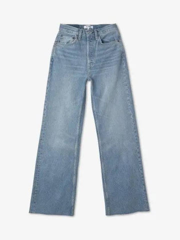 REDONE 70S Ultra High Rise Wise Denim Pants Blue 1413W7UHRWL60SFADE - RE/DONE - BALAAN 1