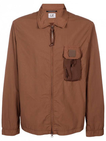 Metropolis zip up jacket brown - CP COMPANY - BALAAN 1