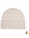 Wool Beanie Beige - FENDI - BALAAN 2