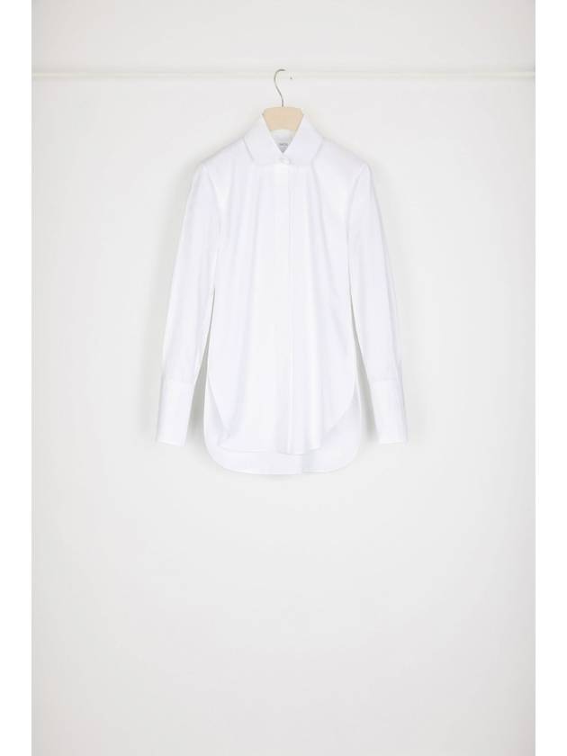 Embroidery Logo Detail Cotton Blouse White - PATOU - BALAAN 2