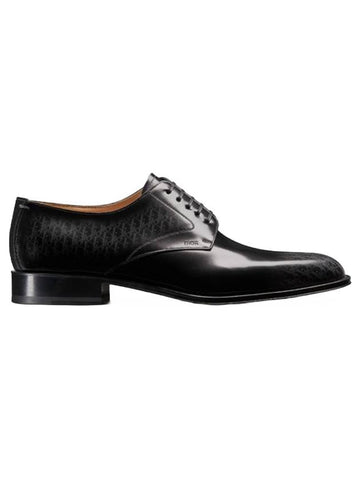 Timeless Oblique Leather Derby Black - DIOR - BALAAN 1