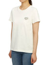 New Denise Logo Short Sleeve T-Shirt White - A.P.C. - BALAAN 5