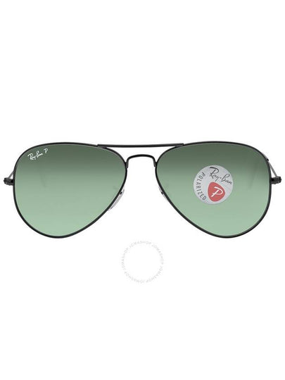 Ray Ban Aviator Classic Green Polarized Unisex Sunglasses RB3025 002/58 58 - RAY-BAN - BALAAN 2