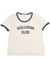 Women's Wellness Club Short Sleeve T-Shirt Cream - SPORTY & RICH - BALAAN 2