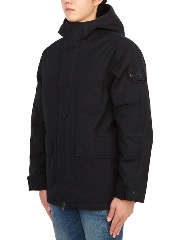 Ghost Piece Nylon Hooded Jacket Navy - STONE ISLAND - BALAAN 4