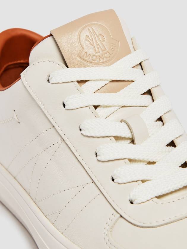 Leather Low Top Sneakers White - MONCLER - BALAAN 5