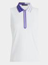 Quarter Zip Tech Pique Sleeveless Polo Snow - G/FORE - BALAAN 2