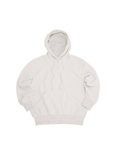 NSW Plush Hoodie Lightbone - NIKE - BALAAN 1