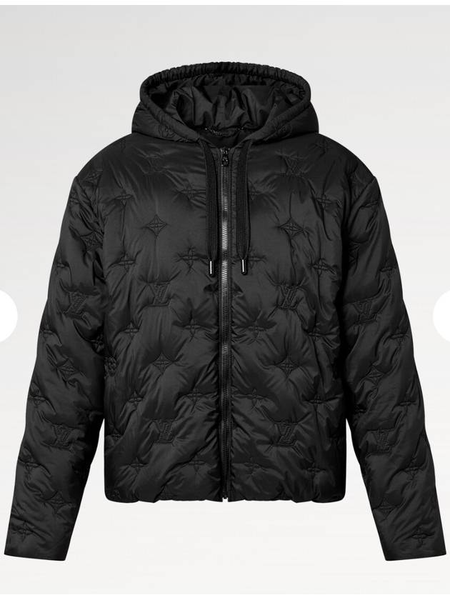 1AFA74 Monogram Quilted Hooded Blouson - LOUIS VUITTON - BALAAN 1