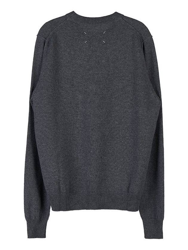 Crew Neck Cashmere Knit Top Grey - MAISON MARGIELA - BALAAN 3