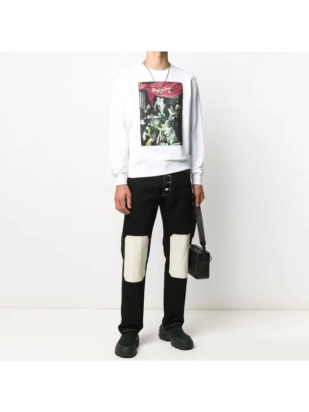 Caravaggio painting logo sweatshirt - OFF WHITE - BALAAN 4