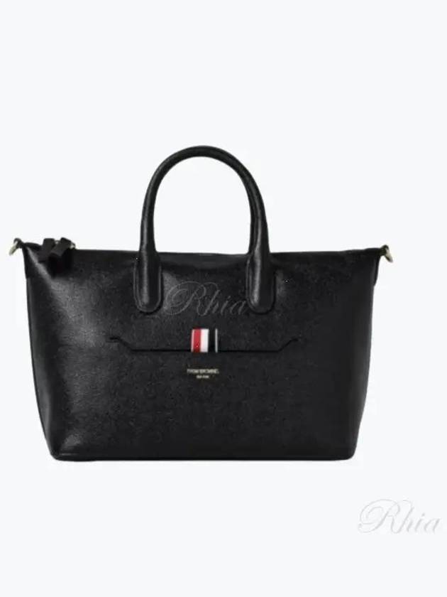 Pebble Grain Small Duffel Bag Black - THOM BROWNE - BALAAN 2