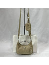 Re edition Tesuto chain strap hobo bag cross beige - PRADA - BALAAN 4