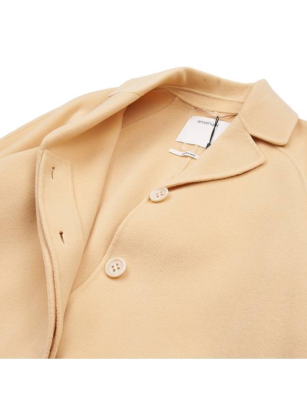 Sportmax V-Neck Short Single Coat Beige - MAX MARA - BALAAN 9