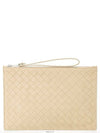 Intrecciato Strap Large Clutch Bag Porridge - BOTTEGA VENETA - BALAAN 2