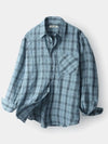 Breed Wrinkle Check Shirt Blue - INDUST - BALAAN 4